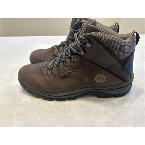 Timberland White Ledge Hiking Boots Mens Size 13 Brown Leather Waterproof - Picture 4 of 8